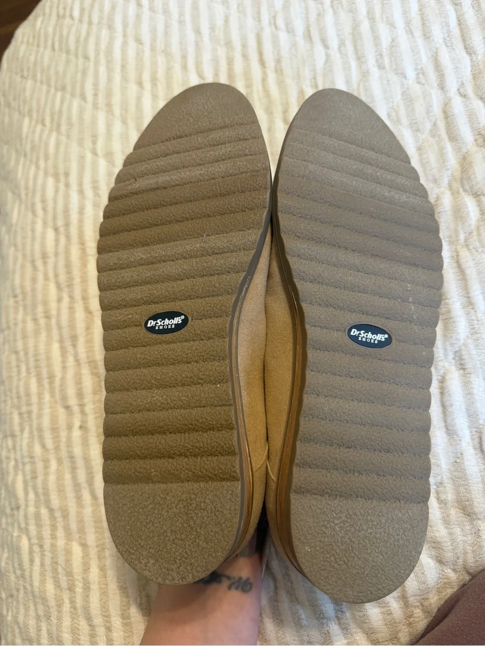 Dr. Scholl's Light Taupe Slip-On Loafers - Picture 2 of 3